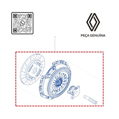 RN 86786R 302186786R KIT DE EMBREAGEM MASTER-PLATO+DISCO+ROL-2.3 16v M9T - 7